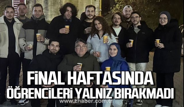 Rektör Özölçer final haftasında öğrencileri yalnız bırakmadı!