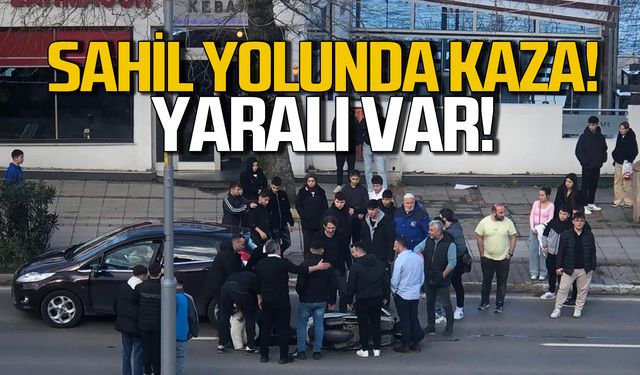 Milli Egemenlik Caddesi'nde kaza! Yaralı var!