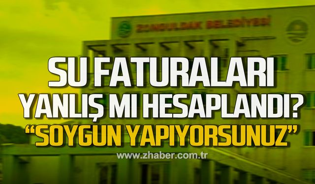 Çağlayan'dan su faturası isyanı! "Hesaplama yaparak soygun yapıyorsunuz"