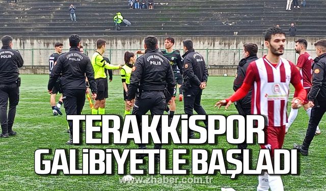 Terakkispor ligin ikinci yarısına galibiyetle başladı!