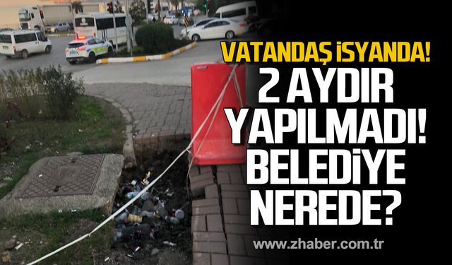 Vatandaş isyanda! 2 aydır kaldırım yapılmadı! Belediye nerede?