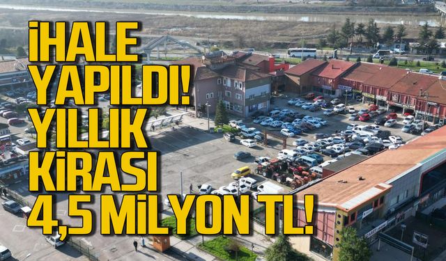 İhalesi yapıldı! Yıllık 4,5 milyon TL kira!