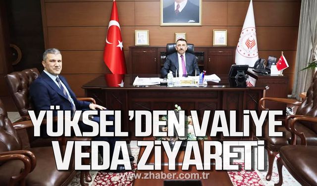 Hakan Yüksel'den Vali Hacıbektaşoğlu'na veda ziyareti!