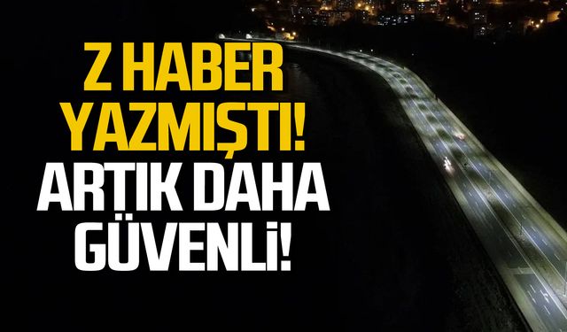 Z HABER yazdı! Sahil yolu artık daha güvenli!