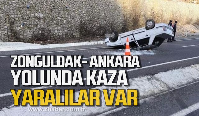 Zonguldak- Ankara yolunda kaza! Yaralılar var!