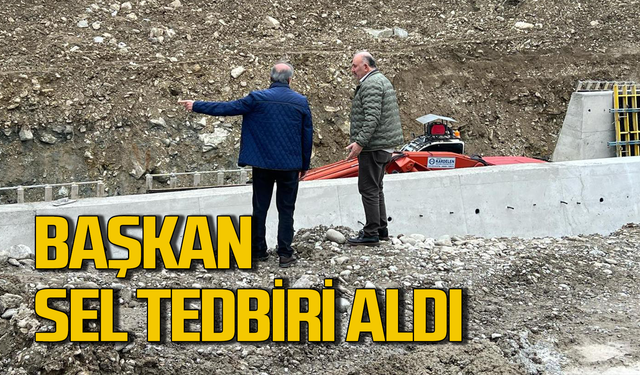 Valilik sel uyarısı yaptı Başkan dereleri denetledi!