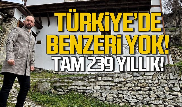 Türkiye'de eşi benzeri yok... Tam 239 yıllık!