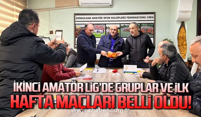 Zonguldak ikinci Amatör Lig’de gruplar ve ilk hafta maçları belli oldu!