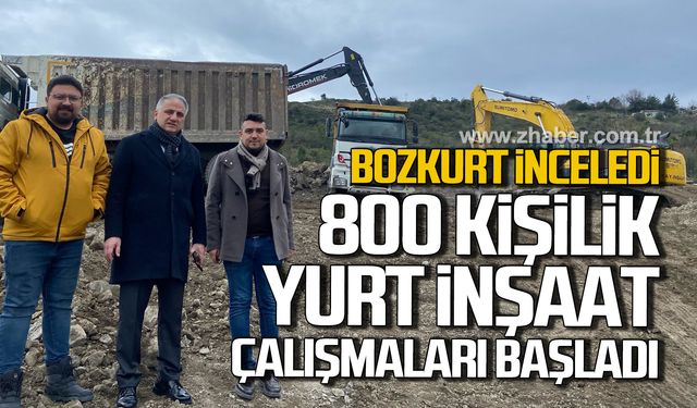 Saffet Bozkurt duyurdu! Kdz. Ereğli'de 800 kişilik KYK Yurt inşaat çalışmaları başladı!