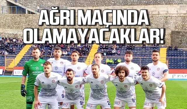 5 oyuncu Ağrı maçında yer alamayacak!