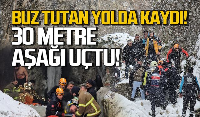 Nöbetten çıkan sağlık çalışanları kaza yaptı! 30 metre uçtu!