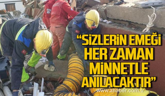 Mustafa Çağlayan; "Sizlerin emeği, sadece o gün değil, her zaman minnetle anılacaktır”