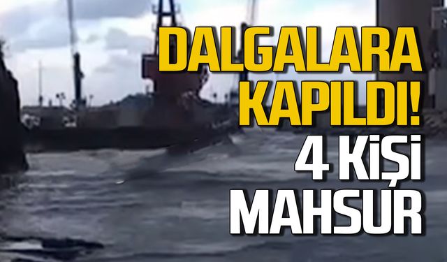 Çatalağzı’nda 5 kişi denizde mahsur kaldı!