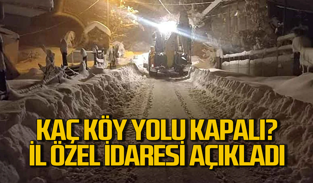 Zonguldak’ta kaç köy yolu kapalı? İl Özel İdare açıkladı