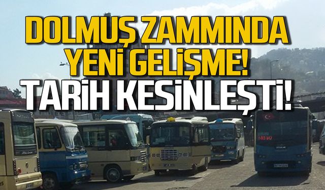 Zonguldak'ta dolmuş zammında yeni gelişme! Tarih kesinleşti!