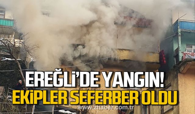 Kdz. Ereğli'de yangın! Ekipler seferber oldu!