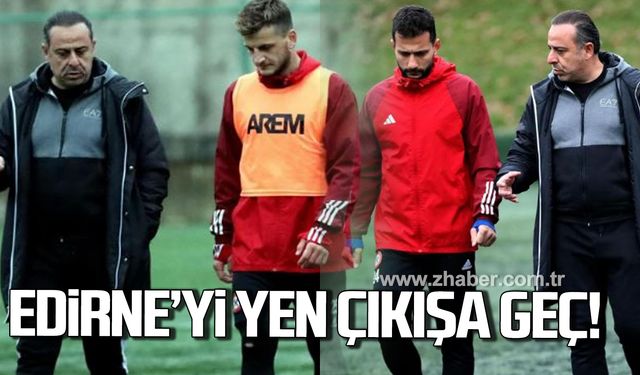 Zonguldakspor, Edirnespor’u yenerek çıkışa geçmek istiyor!