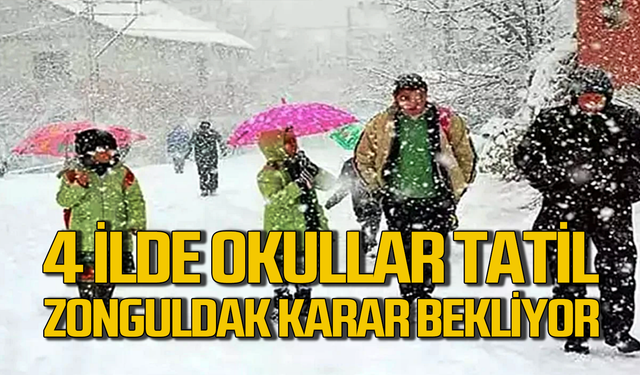 Bartın, Düzce Bolu, Kastamonu tatil etti Zonguldak karar bekliyor!