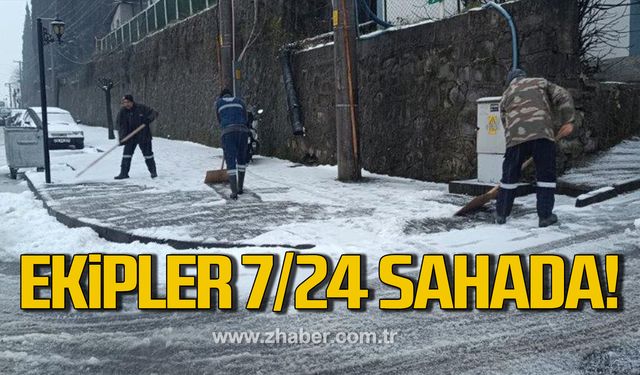 Kdz. Ereğli Belediyesi ekipleri 7/24 sahada!