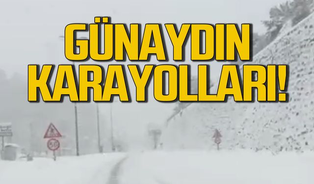 Zonguldak yolları karlı! Günaydın Karayolları!