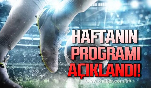 Zonguldak’ta haftanın maç programı açıklandı!