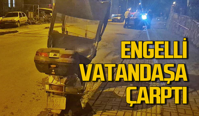 Bartın'da zihinsel engelli vatandaşa çarptılar!