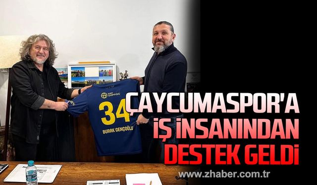 Çaycumaspor'a iş insanı Burak Gençoğlu'ndan destek geldi!