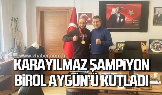 Ahmet Karayılmaz şampiyon Birol Aygün'ü kutladı!