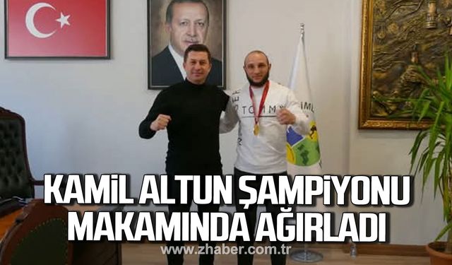 Kamil Altun şampiyon Birol Aygün'ü makamında ağırladı!