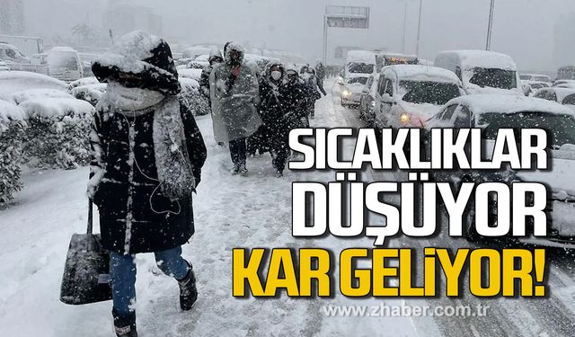 Meteoroloji uyardı! Sıcaklıklar düşüyor, kar geliyor!