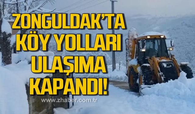 Zonguldak´ta 142 köy yolu ulaşıma kapandı!