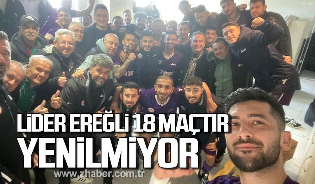 Ereğli Belediyespor 18 maçtır yenilgi yüzü görmüyor!