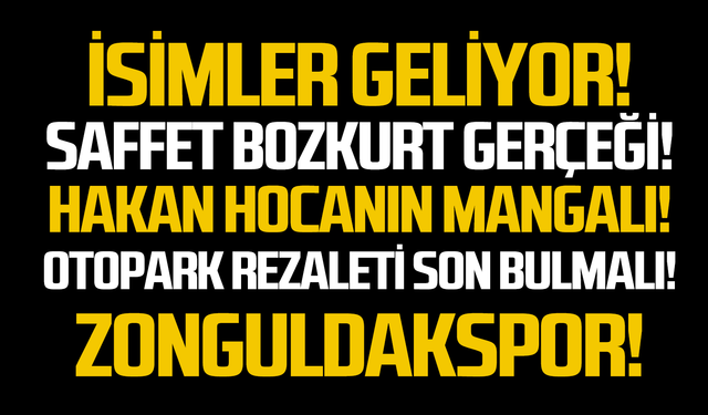 İsimler geliyor!