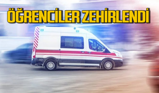 Zehirlenen öğrenciler tedavi edildi!