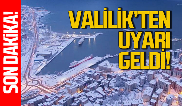 Zonguldak Valiliği’nden son dakika uyarısı!