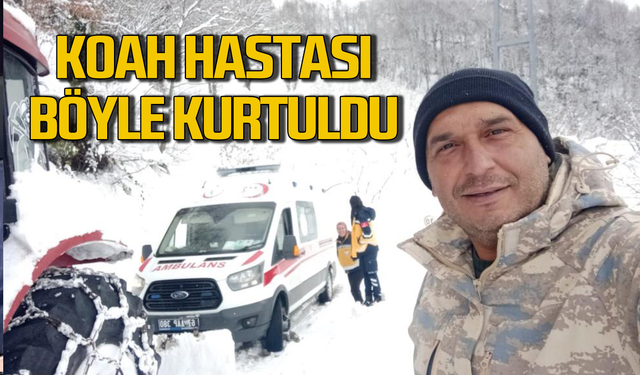 KOAH hastasını işte böyle kurtardılar!