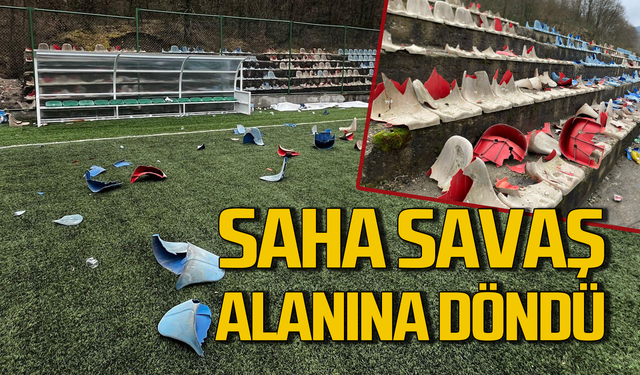 Taraftar çıldırdı! Saha savaş alanına döndü