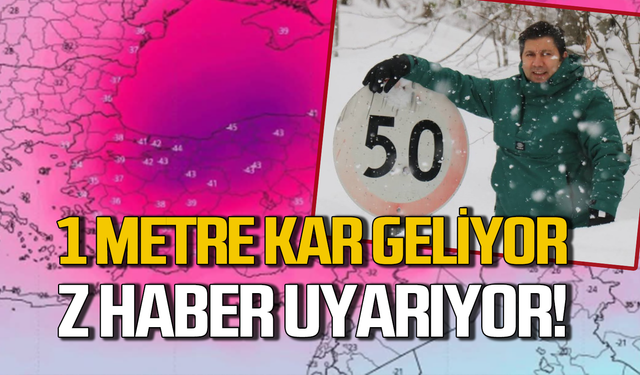 Zonguldak, Bartın, Karabük, Düzce’de bir metre kar bekleniyor!