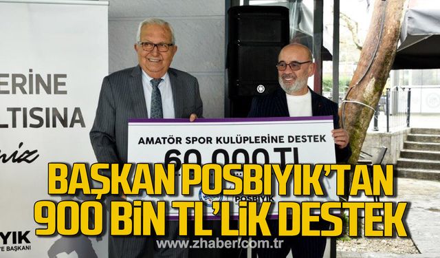 Halil Posbıyık'tan 900 bin TL'lik destek!