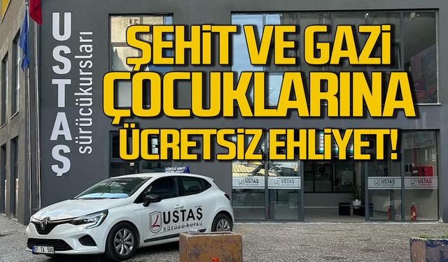 Şehit ve Gazi Çocuklarına Ücretsiz Ehliyet