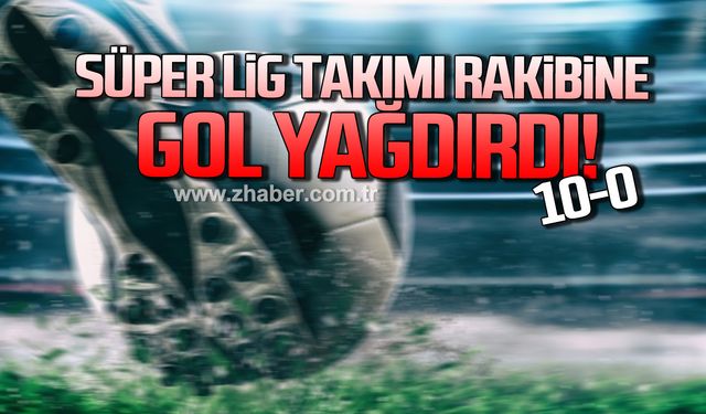 Süper Lig takımı rakibine gol yağdırdı!