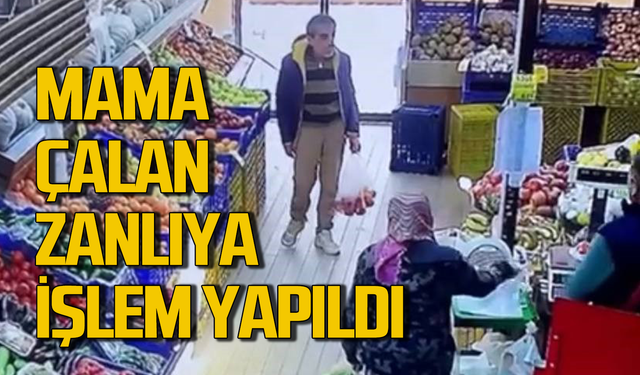 Mama çalan zanlıya işlem yapıldı!