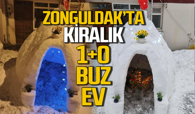 Zonguldak’ta kiralık 1+0 buz evler!