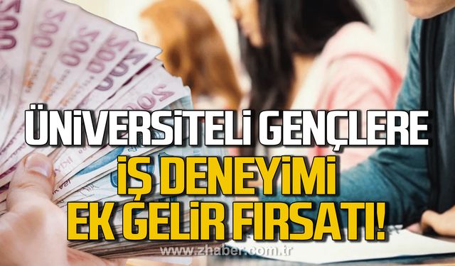 Üniversiteli gençlere iş deneyimi ve ek gelir fırsatı!