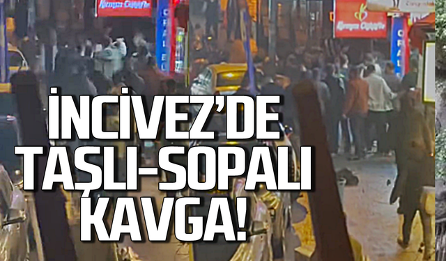 İncivez’de taşlı-sopalı kavga!