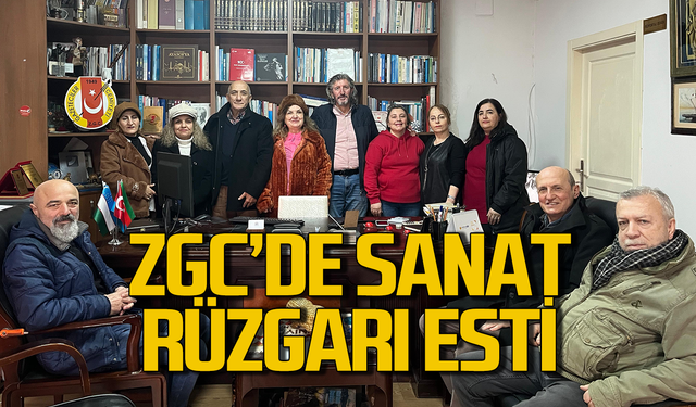 Zonguldak Gazeteciler Cemiyeti'nde sanat rüzgarı esti!