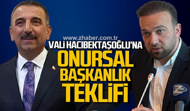 Harun Demir'den çarpıcı açıklamalar! Vali Osman Hacıbektaşoğlu'na onursal başkanlık teklifi!