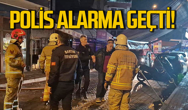 Bartın’da polis ve itfaiyeciler alarma geçti