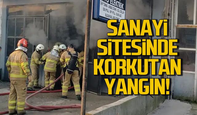 Bartın'da sanayi sitesinde yangın çıktı!