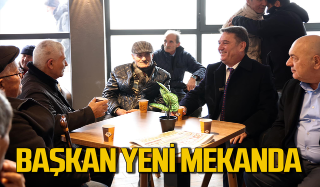 Tahsin Erdem yeni mekanın havası kokladı!